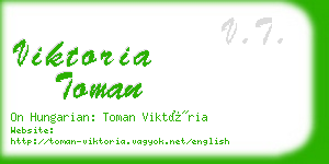 viktoria toman business card